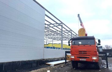 Продолжение строительства нового склада в г. Пензе